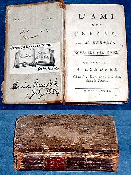 L'AMI DES ENFANS Par M. Berquin. Novembre 1783.