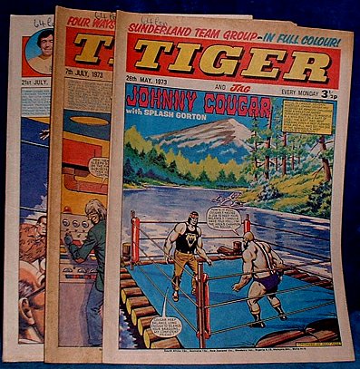 TIGER AND JAG - 3 Comic Magazines 1973