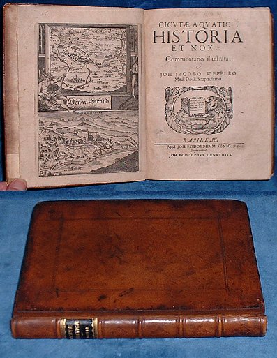 Wepfer,Joh. Jacob - CICUTAE AQUATICAE HISTORIA ET NOXAE Commentario Illustrata (Hemlock as medicine, 1679)