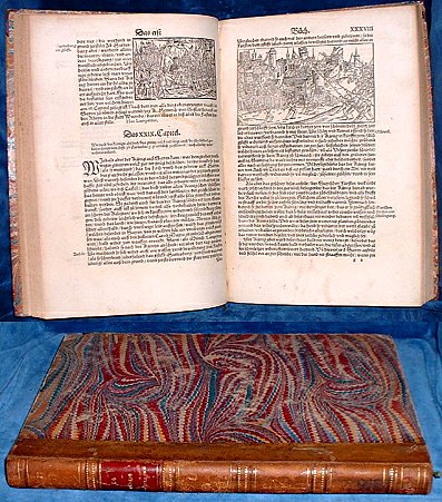 Stumpf,Johannes - KEYSER HEINRYCHS DES VIERDTEN HERTZOGEN ZU FRANCKEN  (104 woodcuts, 1556)