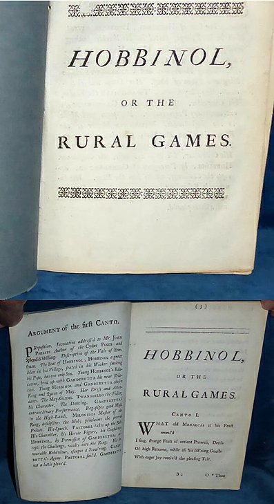 Somervile - HOBBINOL, OR THE RURAL GAMES 1740