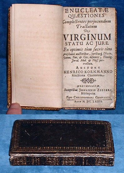 Kornmann - ENUCLEATAE QUAESTIONES .. [including a very pleasant discussion of the status & rights of Virgins] 1679
