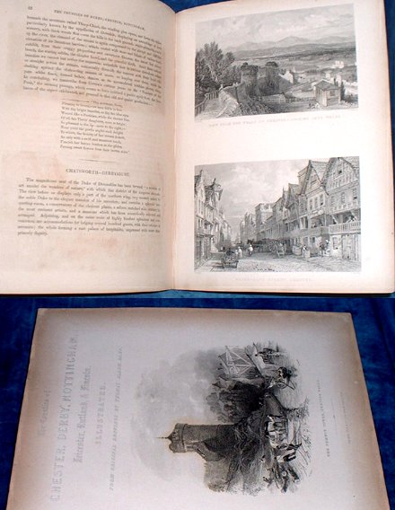 CHESTER DERBY LEICESTER NOTTINGHAM LINCOLN & RUTLAND Illustrated 1836