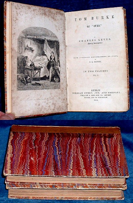 Lever - TOM BURKE of "Ours" illustrated 2 vols 1844