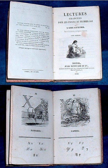 Gaultier - LECTURES GRADUEES POUR LES ENFANS Vol.I  1845