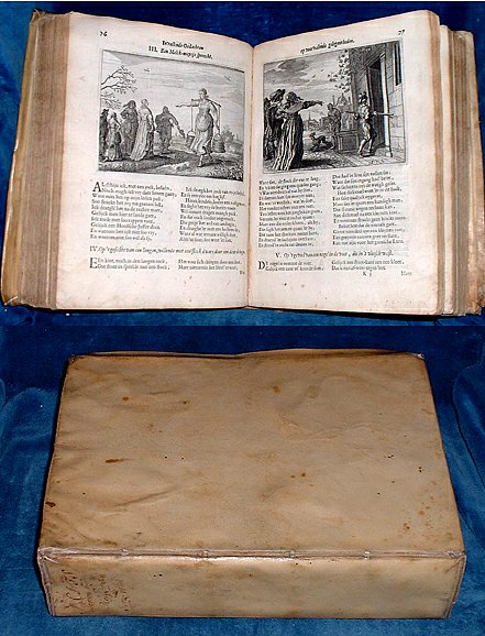 Cats, Jacob (1577-1660) - OUDERDOM en BUYTEN-LEVEN [Old Age and Outdoor-Life, plus 5 separately titled other works by Cats] HOF-GEDACHTEN op SORGH-VLIET, INVALLENDE GEDACHTEN, KONINGKLYKE HERDERIN ASPASIA, HUWELIJCX FUYCK [Marriage Trap], DOODT-KISTE voor de LEVENDIGE.