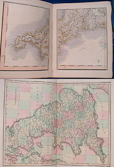 Cary [John Cary ca. 1754-1835] - CARY'S NEW MAP OF ENGLAND AND WALES with part of Scotland .. Cross Roads, Rivers, .. Canals