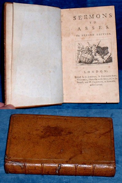 Murray,James] (1732-1782) but author not named - SERMONS TO ASSES The Second Edition