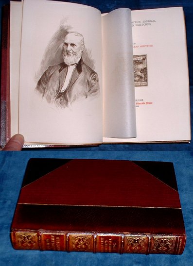 Whittier,John Greenleaf (1807-1892) - MARGARET SMITH'S JOURNAL TALES AND SKETCHES Limited large paper edition Volume V of Whittier's Works